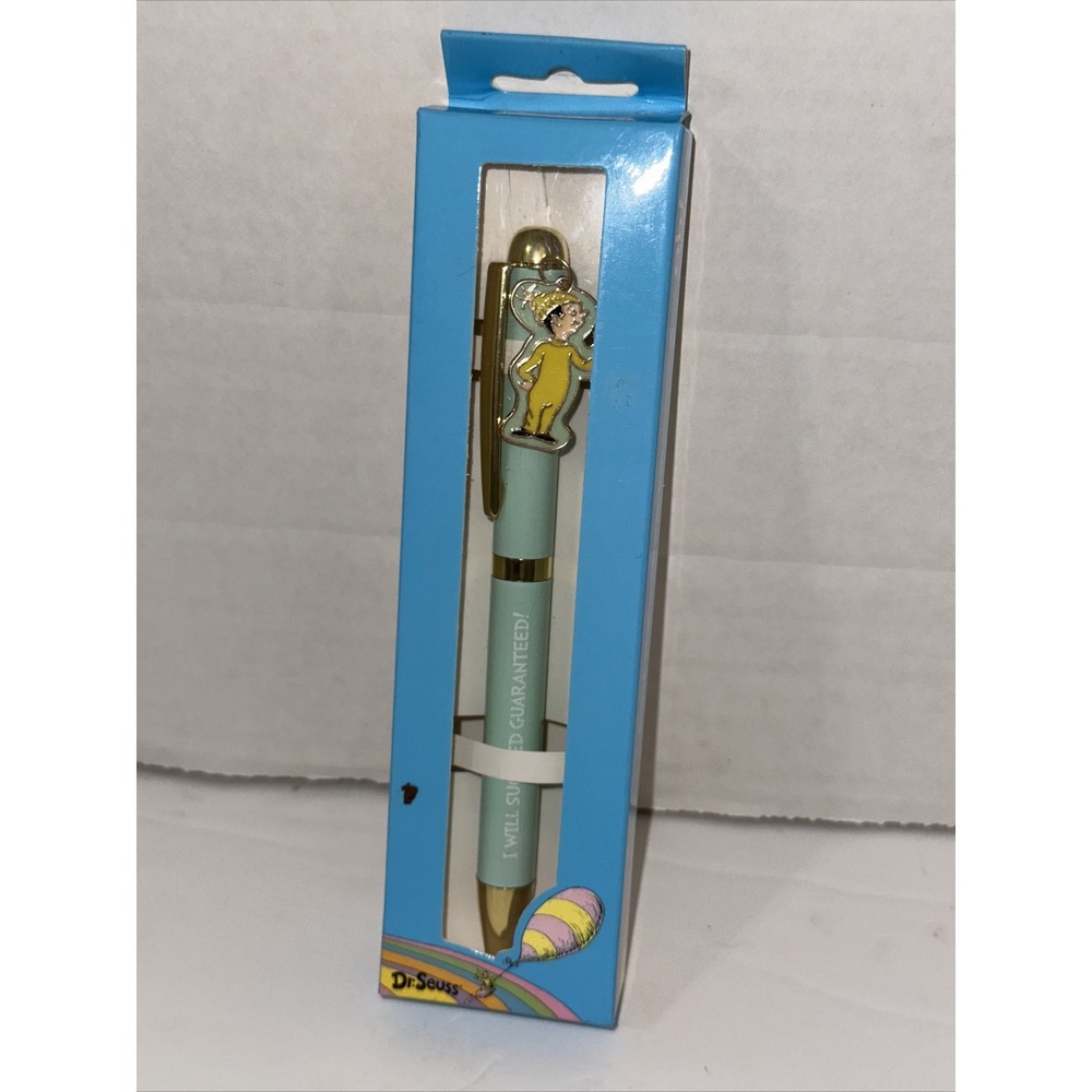 Dr Seuss Oh The Places Youll Go Great Places Charm Pen Blue Gold Black Ink NEW